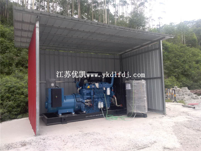 2020年7月2日，500KW玉柴發(fā)電機(jī)組交付廣西來賓某工地使用