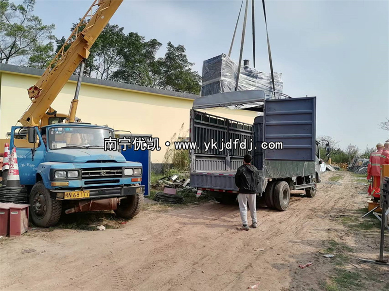 2023年3月4日，廣西項(xiàng)目3臺(tái)250kw玉柴發(fā)電機(jī)組卸貨安裝并通過驗(yàn)收