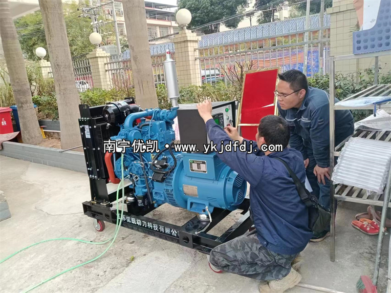 2023年3月21日，防城港上思縣20kw玉柴發(fā)電機(jī)組到貨現(xiàn)場(chǎng)