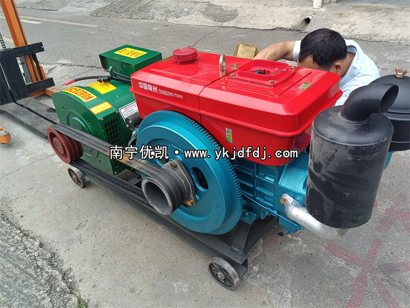 2023年4月24日，24KW單缸柴油發(fā)電機(jī)組試機(jī)發(fā)貨河北