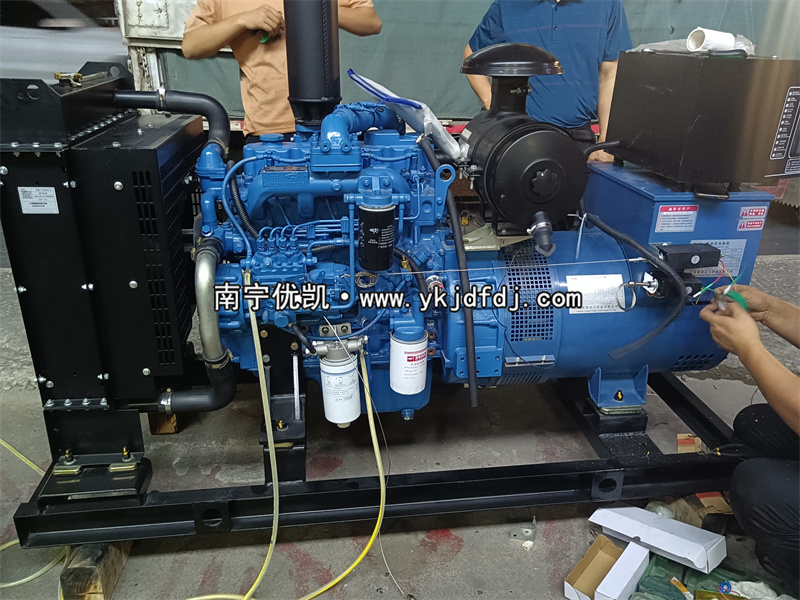 2023年5月23日，客戶到店自提一臺50kw玉柴柴油發(fā)電機組