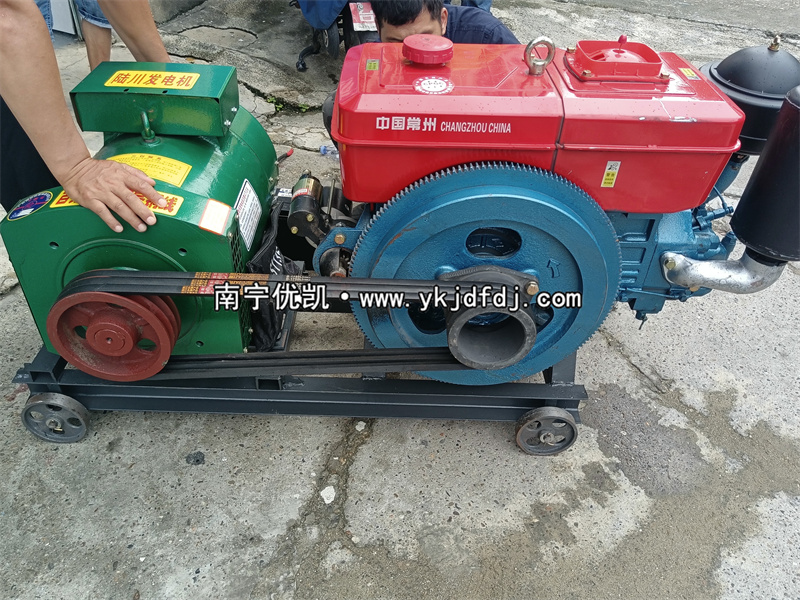 2023年6月23日，20kw單缸柴油發(fā)電機組試機發(fā)貨