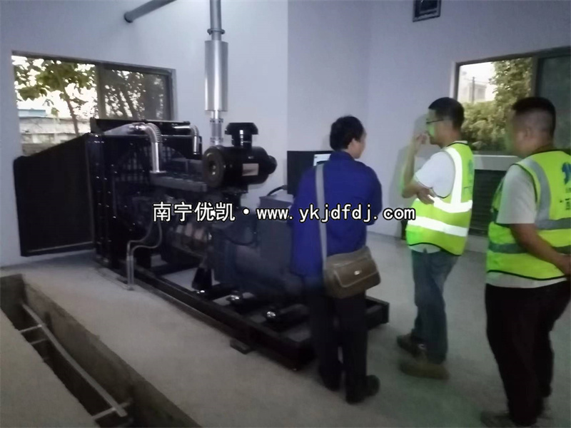 2023年11月28日，欽州項(xiàng)目250kw上柴發(fā)電機(jī)組到貨安裝調(diào)試