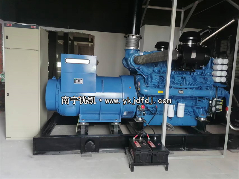 2023年6月27日，來賓項目1250kw玉柴發(fā)電機組安裝完成并試機調(diào)試