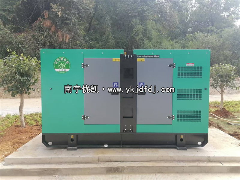 2024年11月21日，平果項(xiàng)目160kw低噪音柴油發(fā)電機(jī)組到貨試機(jī)